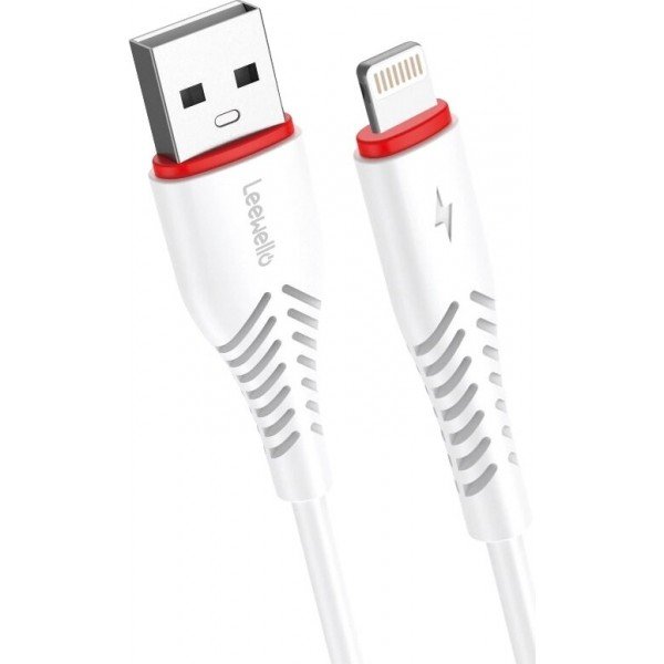 Leewello USB to Lightning Cable Λευκό 1m (SJX-158)